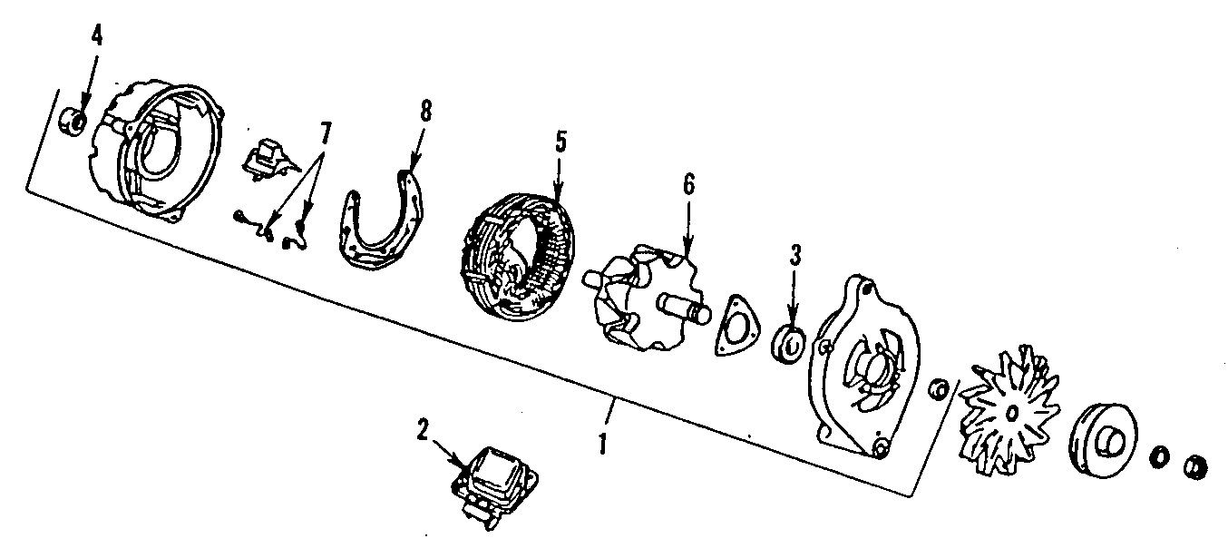 Diagram ALTERNATOR. for your 1995 Ford Mustang   