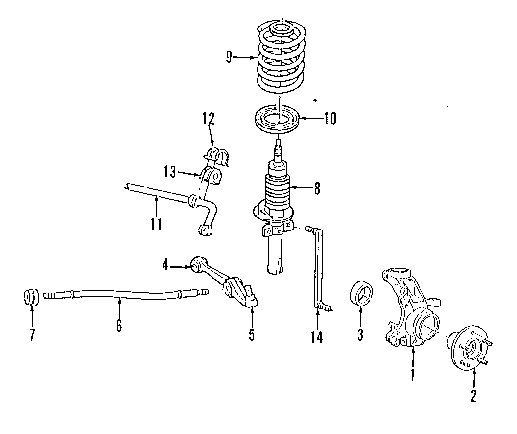 Diagram FRONT SUSPENSION. LOWER CONTROL ARM. STABILIZER BAR. SUSPENSION COMPONENTS. for your 2020 Ford F-150 3.0L Power-Stroke V6 DIESEL A/T 4WD Platinum Crew Cab Pickup Fleetside 