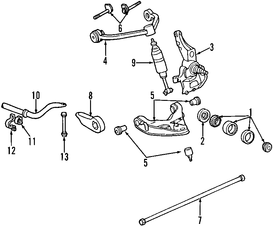 Diagram FRONT SUSPENSION. for your 2020 Ford F-150 3.0L Power-Stroke V6 DIESEL A/T 4WD Platinum Crew Cab Pickup Fleetside 