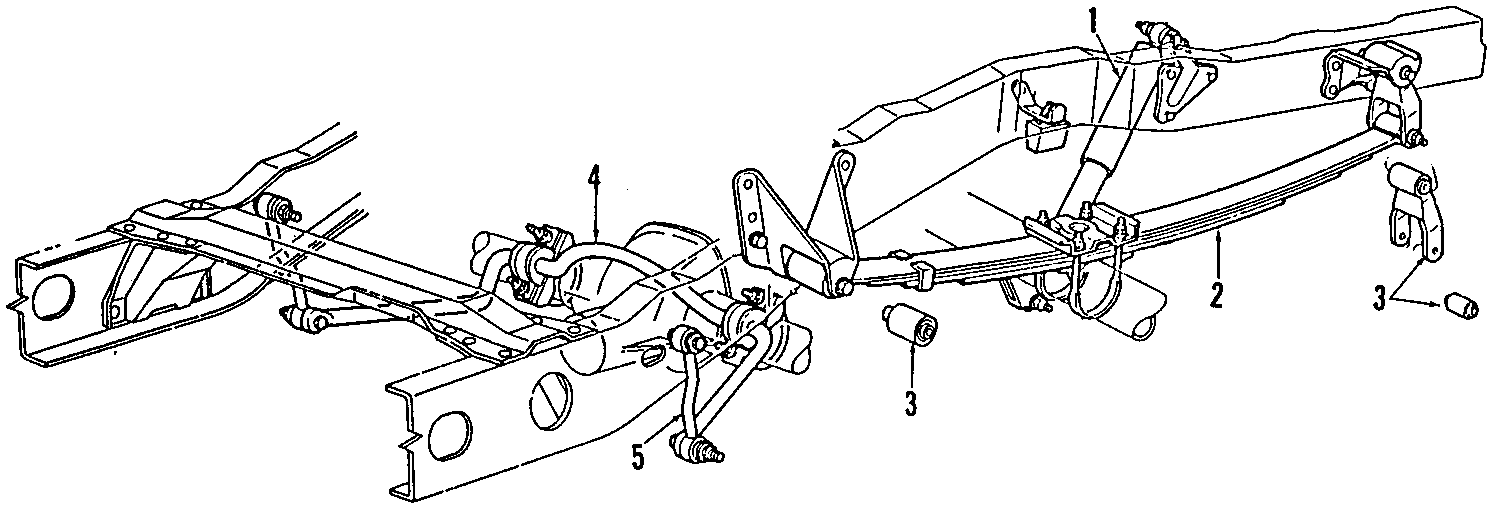 Diagram REAR SUSPENSION. RIDE CONTROL. STABILIZER BAR. SUSPENSION COMPONENTS. for your 2018 Ford F-150 2.7L EcoBoost V6 A/T RWD XLT Extended Cab Pickup Fleetside 