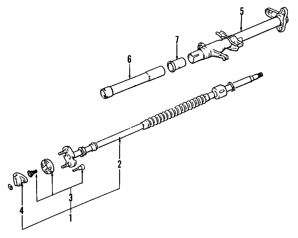 Diagram STEERING COLUMN. for your 1991 Dodge Ram 50 2.4L A/T 4WD SE Standard Cab Pickup Fleetside 