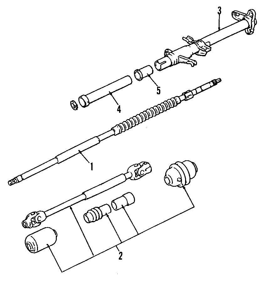 Diagram STEERING COLUMN. for your 1991 Dodge Ram 50 2.4L A/T 4WD SE Standard Cab Pickup Fleetside 