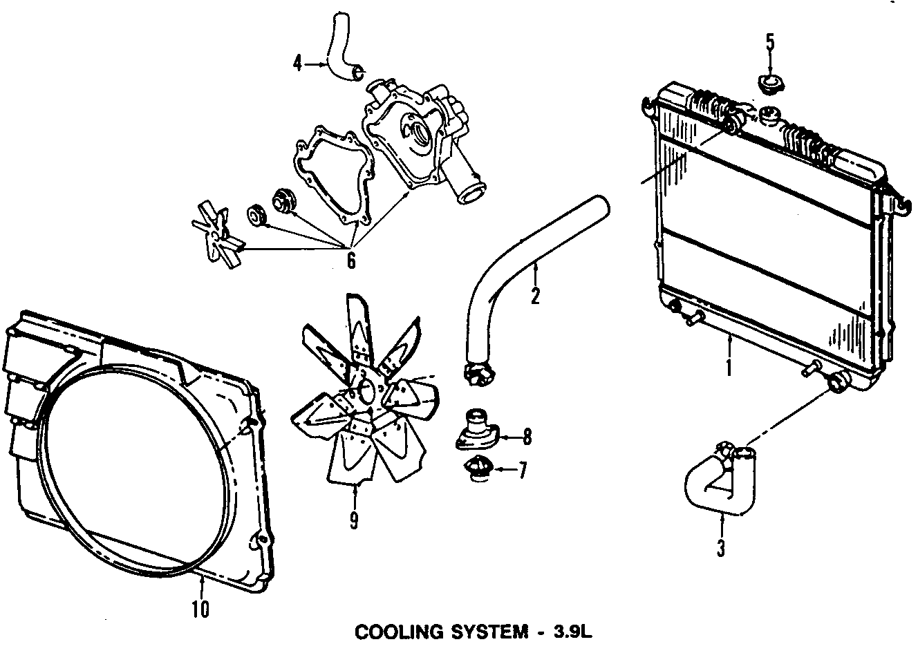 Diagram COOLING SYSTEM. COOLING FAN. RADIATOR. WATER PUMP. for your 2013 Jeep Wrangler   