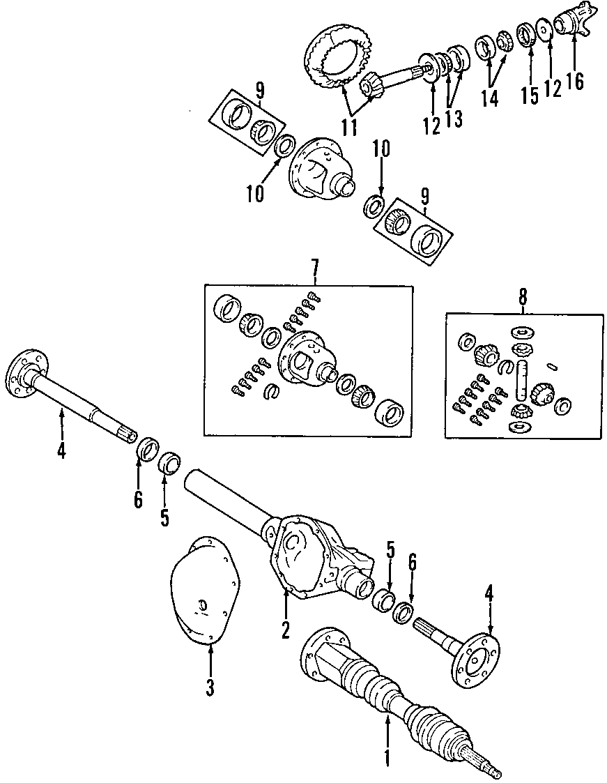 DRIVE AXLES. AXLE SHAFTS & JOINTS. DIFFERENTIAL. FRONT AXLE. PROPELLER SHAFT.https://images.simplepart.com/images/parts/motor/fullsize/T034385.png