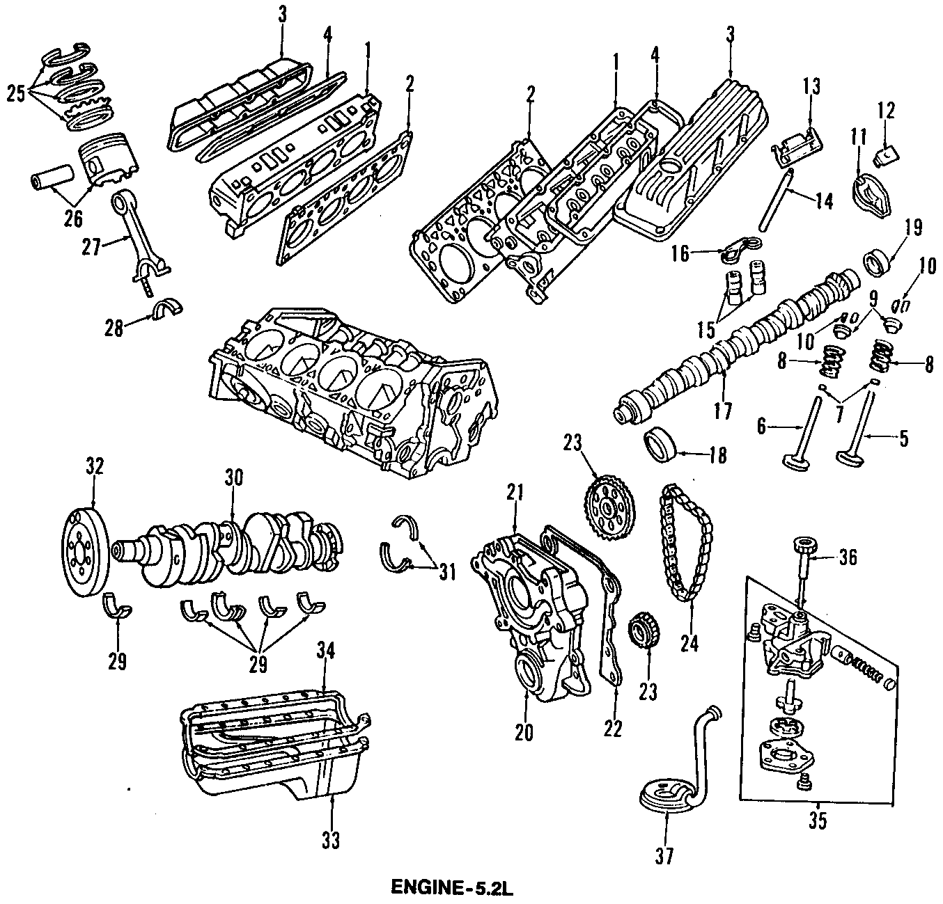 9CAMSHAFT & TIMING. CRANKSHAFT & BEARINGS. CYLINDER HEAD & VALVES. LUBRICATION. MOUNTS. PISTONS. RINGS & BEARINGS.https://images.simplepart.com/images/parts/motor/fullsize/T035115.png