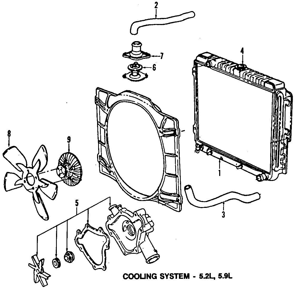 9COOLING SYSTEM. COOLING FAN. RADIATOR. WATER PUMP.https://images.simplepart.com/images/parts/motor/fullsize/T036040.png