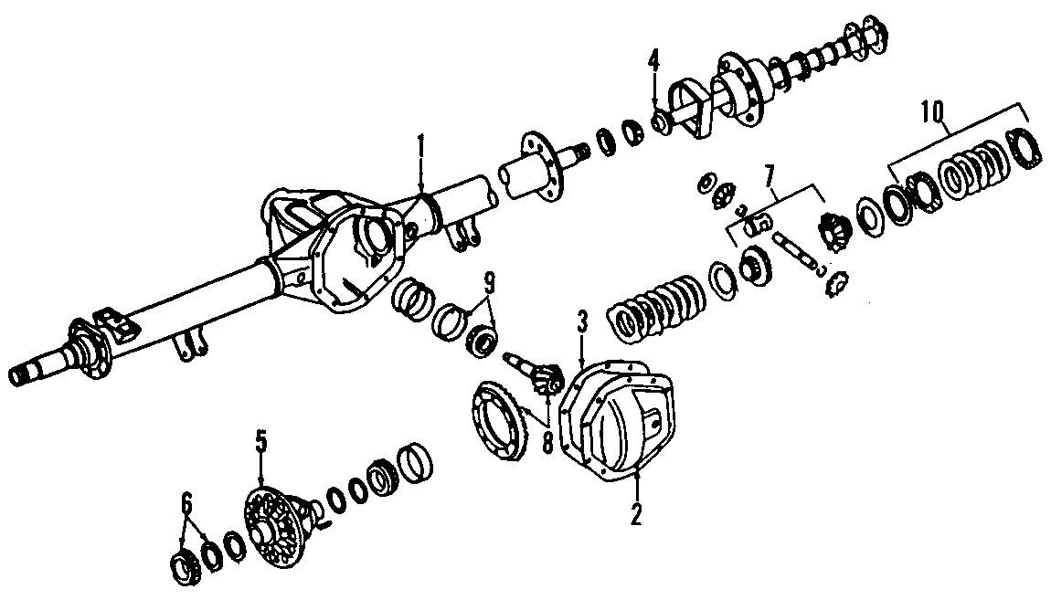 REAR AXLE. DIFFERENTIAL.