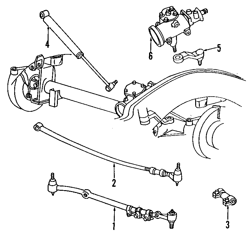 Diagram P/S PUMP & HOSES. STEERING GEAR & LINKAGE. for your Dodge Ram 2500  