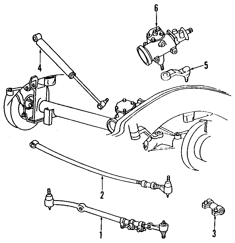 Diagram P/S PUMP & HOSES. STEERING GEAR & LINKAGE. for your Dodge Ram 2500  