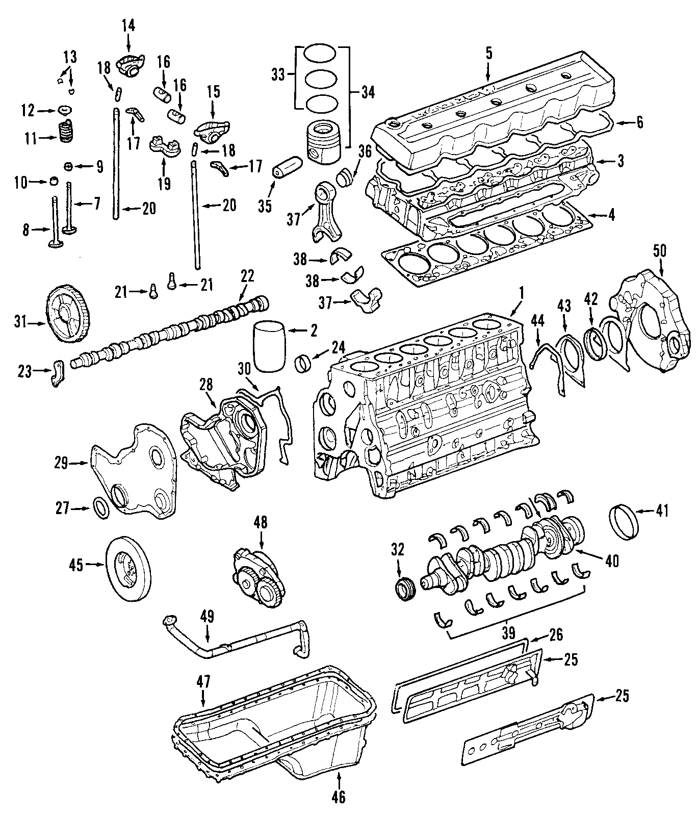 27CAMSHAFT & TIMING. CRANKSHAFT & BEARINGS. CYLINDER HEAD & VALVES. LUBRICATION. MOUNTS. PISTONS. RINGS & BEARINGS.https://images.simplepart.com/images/parts/motor/fullsize/T044045.png