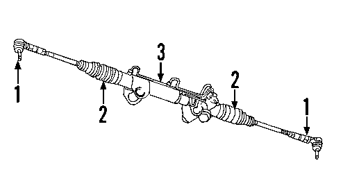 Diagram P/S PUMP & HOSES. STEERING GEAR & LINKAGE. for your Dodge Ram 2500  