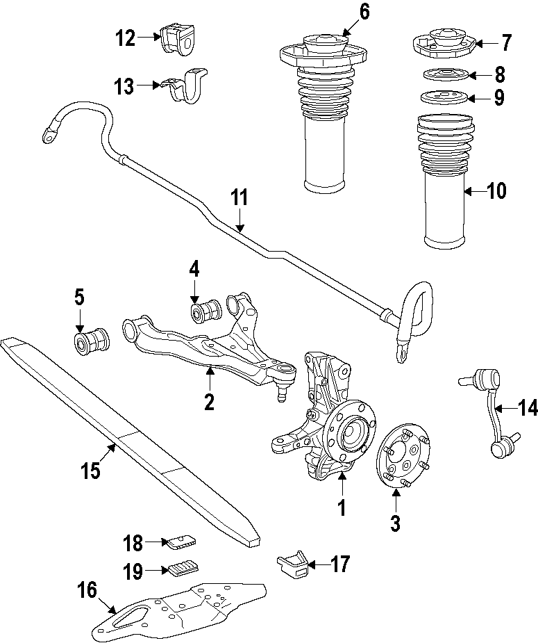 10FRONT SUSPENSION. LOWER CONTROL ARM. STABILIZER BAR. SUSPENSION COMPONENTS.https://images.simplepart.com/images/parts/motor/fullsize/T045060.png