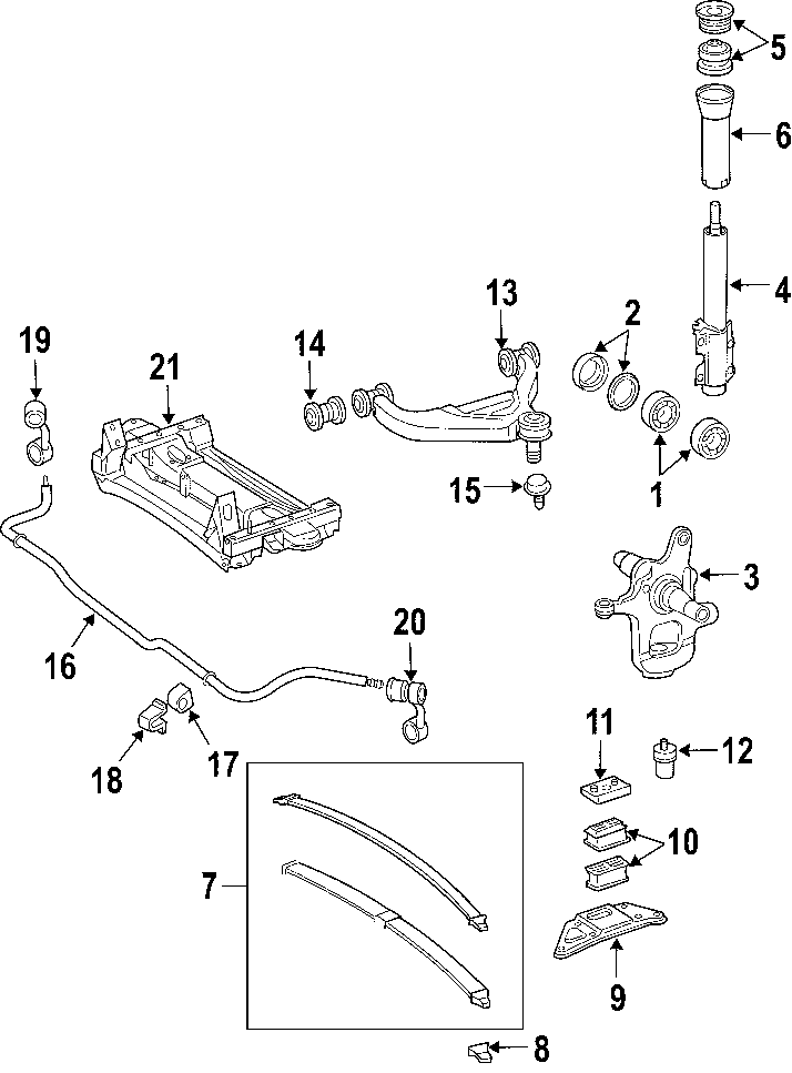 9FRONT SUSPENSION. LOWER CONTROL ARM. STABILIZER BAR. SUSPENSION COMPONENTS.https://images.simplepart.com/images/parts/motor/fullsize/T047050.png