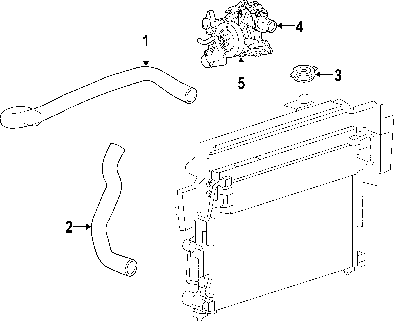 Diagram COOLING SYSTEM. COOLING FAN. RADIATOR. WATER PUMP. for your Jeep Grand Cherokee  