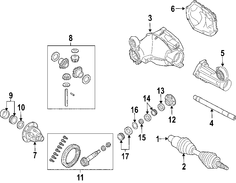 16DRIVE AXLES. AXLE SHAFTS & JOINTS. DIFFERENTIAL. FRONT AXLE. PROPELLER SHAFT.https://images.simplepart.com/images/parts/motor/fullsize/T048070.png