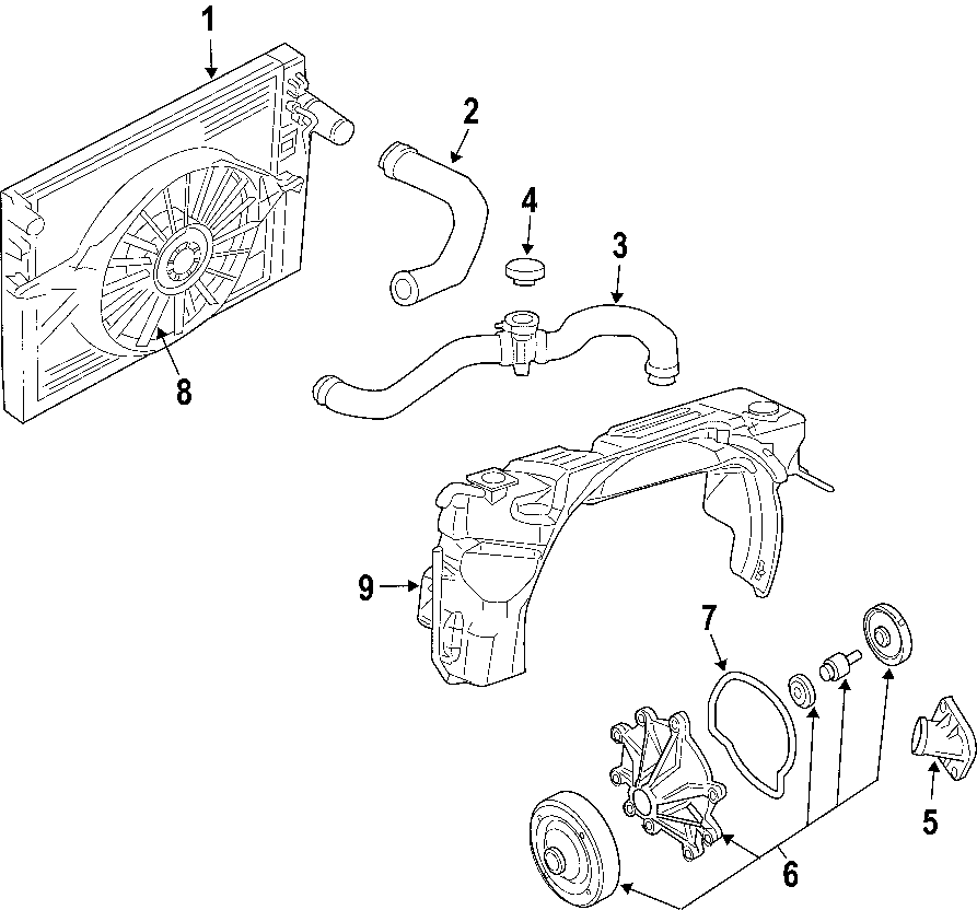 3COOLING SYSTEM. COOLING FAN. RADIATOR. WATER PUMP.https://images.simplepart.com/images/parts/motor/fullsize/T049010.png