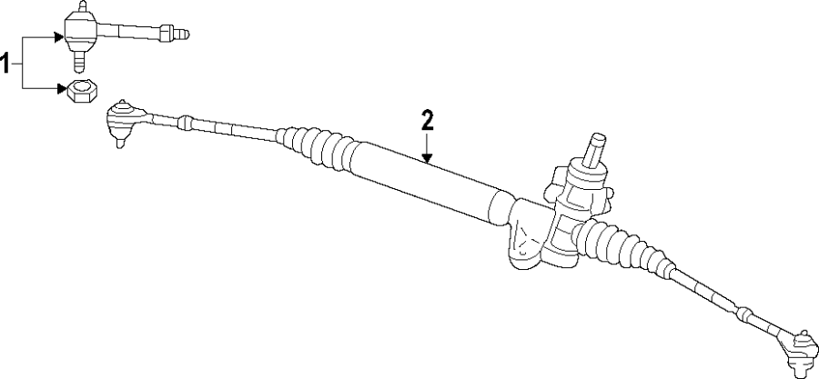 Diagram STEERING GEAR & LINKAGE. for your 2018 Dodge Durango 5.7L HEMI V8 A/T RWD Special Service Sport Utility 