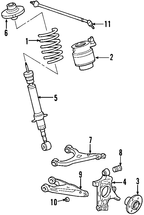 Diagram REAR SUSPENSION. for your Ford Expedition  