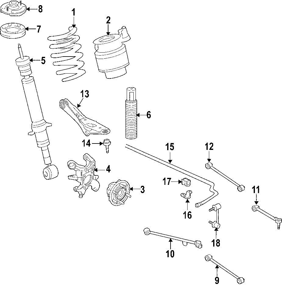 Diagram REAR SUSPENSION. for your 2020 Ford F-150 3.0L Power-Stroke V6 DIESEL A/T 4WD Platinum Crew Cab Pickup Fleetside 