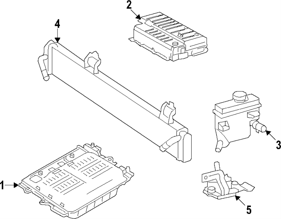 Diagram Hybrid components. Cooling system. for your Ford Explorer  