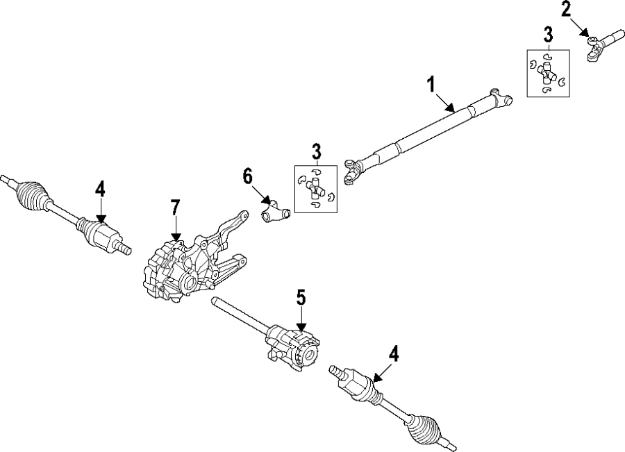 Ford Escape Seal Shaft Axle Aviator Right Awd Cn1z7h424b Havre