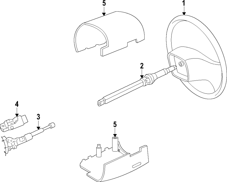 Diagram Steering column. Steering wheel. for your 2018 Lincoln MKZ Black Label Hybrid Sedan  