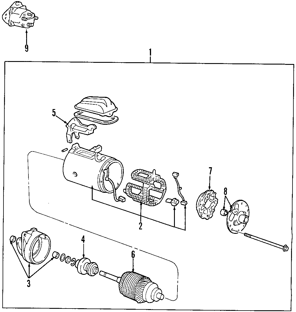 Diagram STARTER. for your Ford E-350 Econoline Club Wagon  