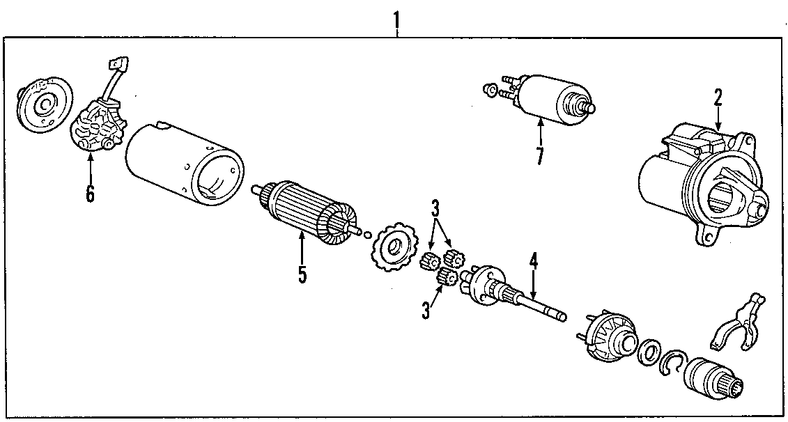 Diagram STARTER. for your Ford Excursion  