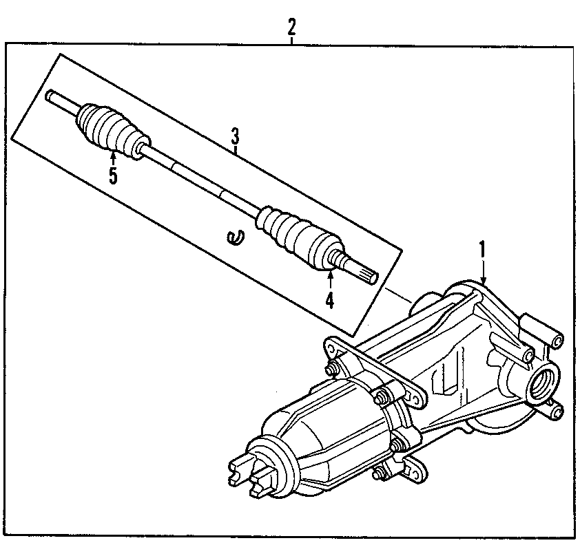 Diagram REAR AXLE. AXLE SHAFTS & JOINTS. DIFFERENTIAL. PROPELLER SHAFT. for your Ford Escape  