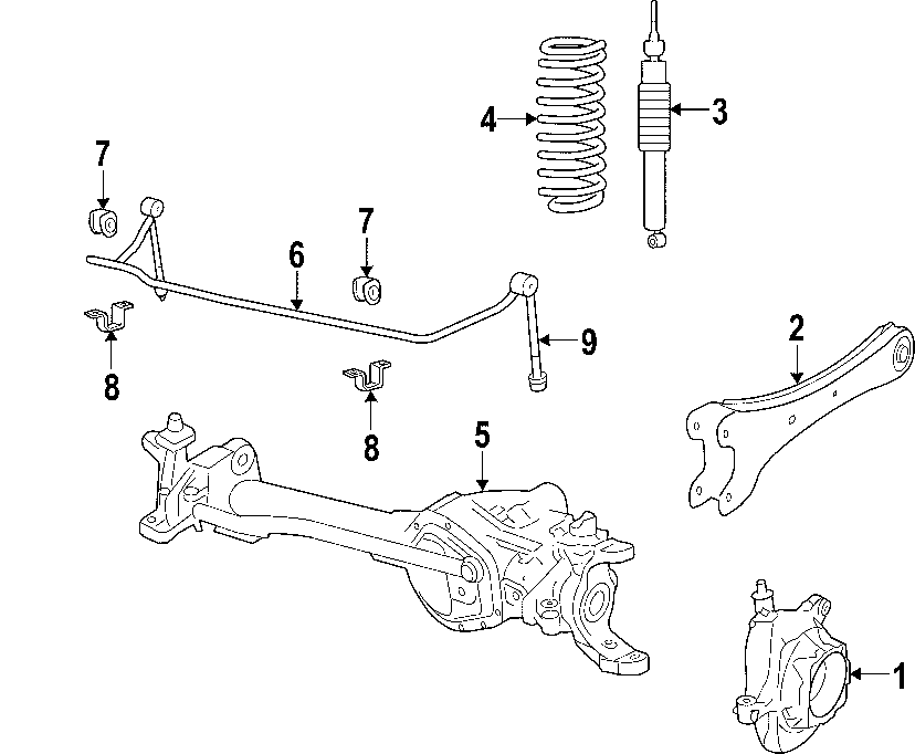 Diagram FRONT SUSPENSION. FRONT AXLE. STABILIZER BAR. SUSPENSION COMPONENTS. for your 2017 Ford F-150 5.0L V8 FLEX A/T RWD King Ranch Crew Cab Pickup Fleetside 