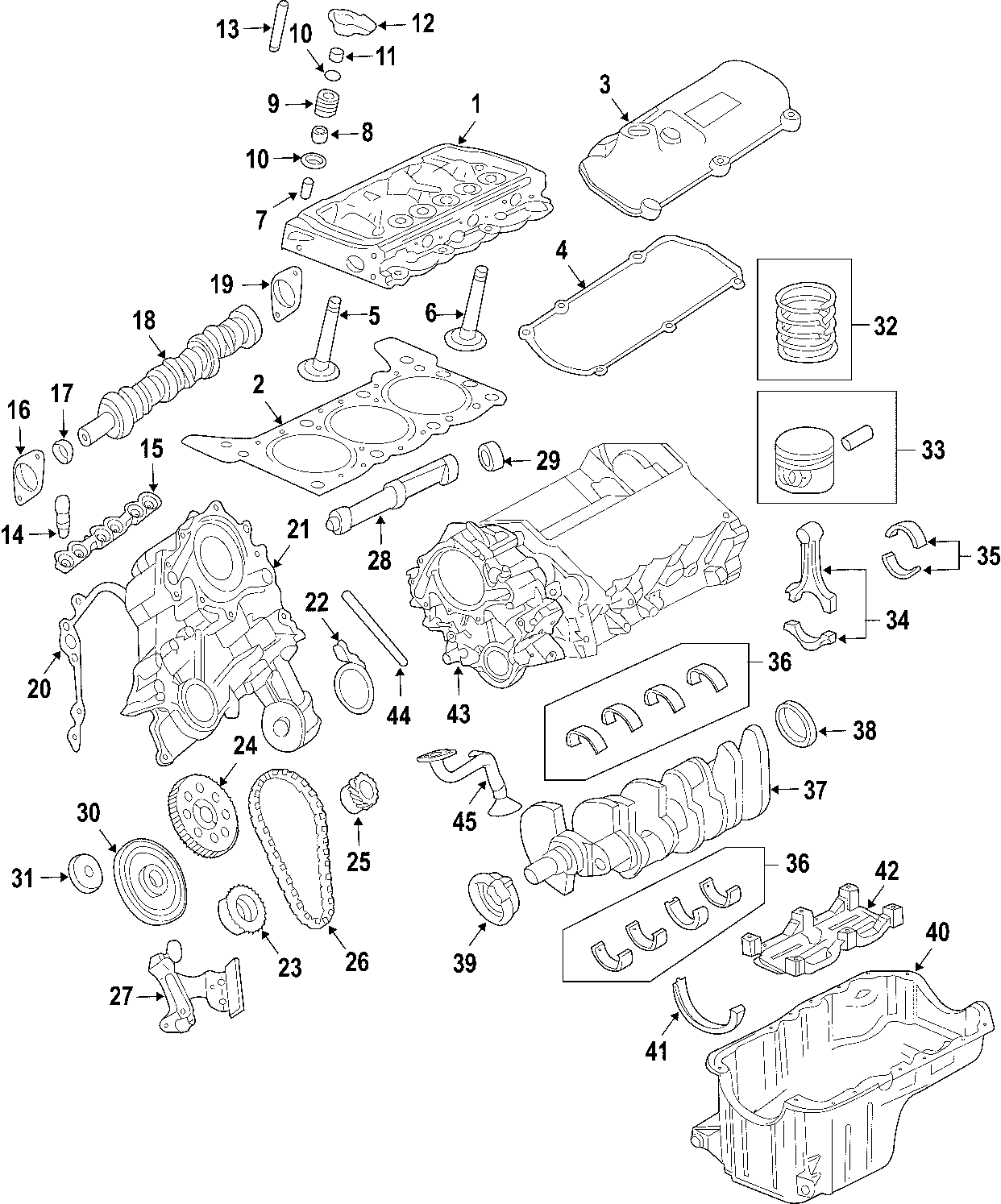 2005 Ford Freestar SES Mini Passenger Van Engine Connecting Rod ...