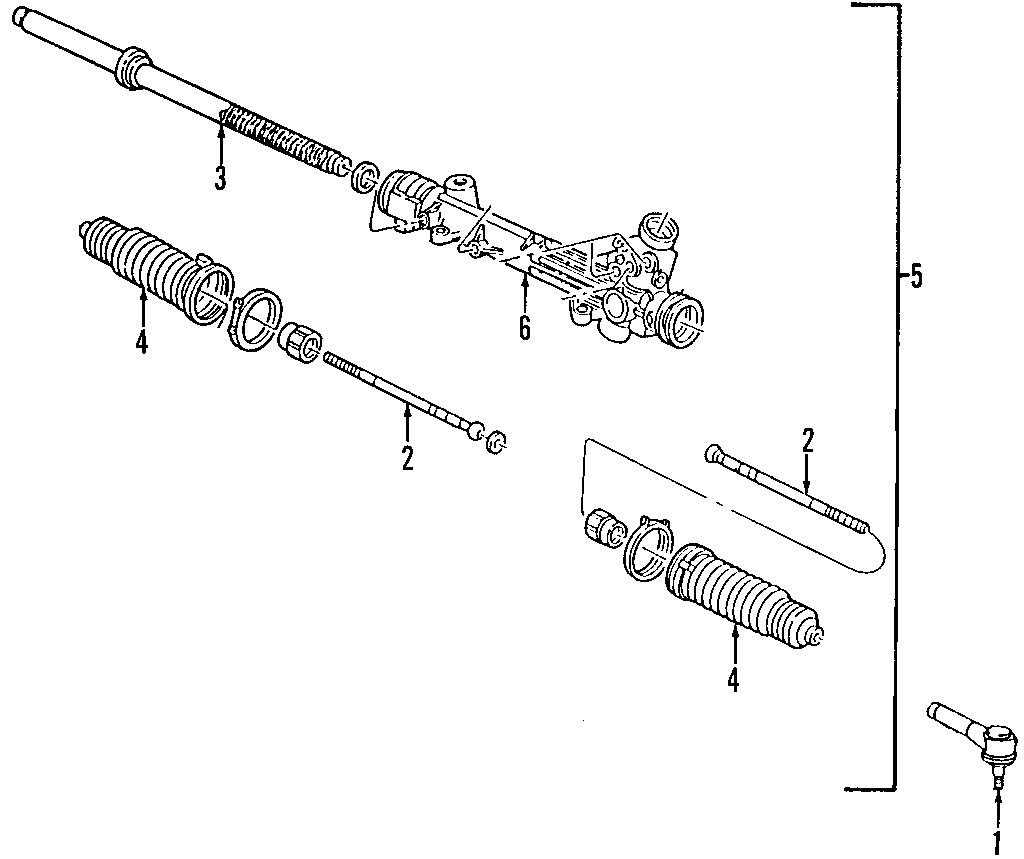 Diagram P/S PUMP & HOSES. STEERING GEAR & LINKAGE. for your Mercury Mountaineer  