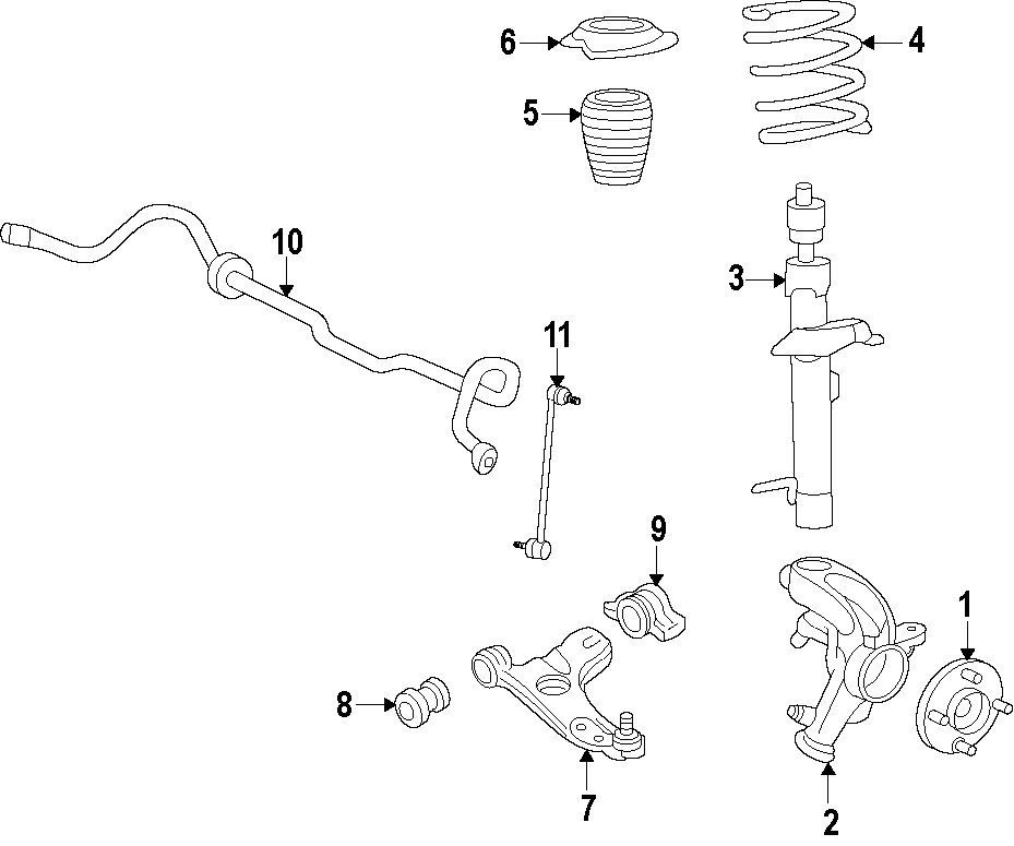 Diagram FRONT SUSPENSION. LOWER CONTROL ARM. STABILIZER BAR. SUSPENSION COMPONENTS. for your 1994 Ford F-150   