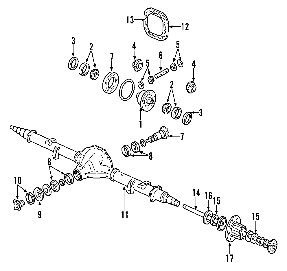 DIFFERENTIAL. PROPELLER SHAFT. Diagram