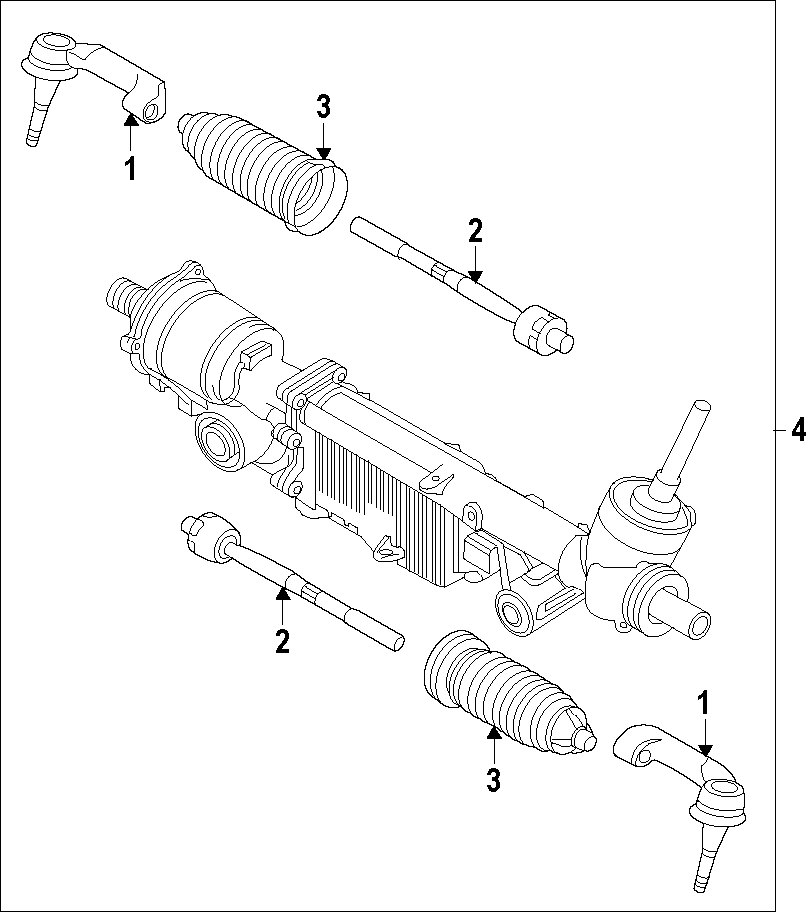 Diagram STEERING GEAR & LINKAGE. for your 2014 Ford F-150 5.0L V8 FLEX A/T RWD Platinum Crew Cab Pickup Fleetside 