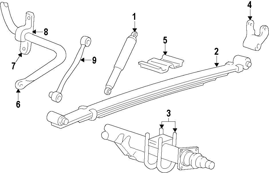 Diagram REAR SUSPENSION. STABILIZER BAR. SUSPENSION COMPONENTS. for your Ford F-150  