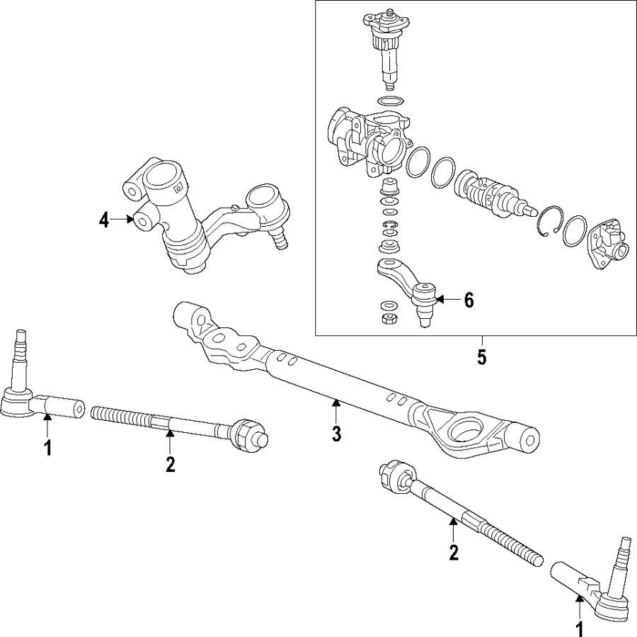 Diagram P/S PUMP & HOSES. STEERING GEAR & LINKAGE. for your 2001 Buick Century   