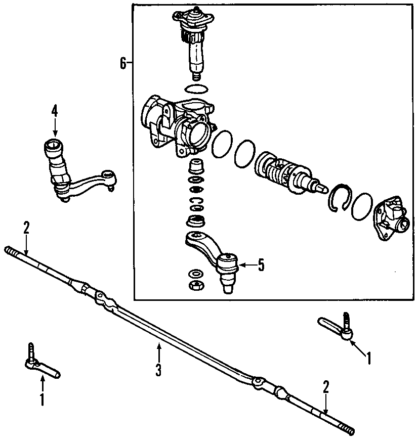 P/S PUMP & HOSES. STEERING GEAR & LINKAGE.