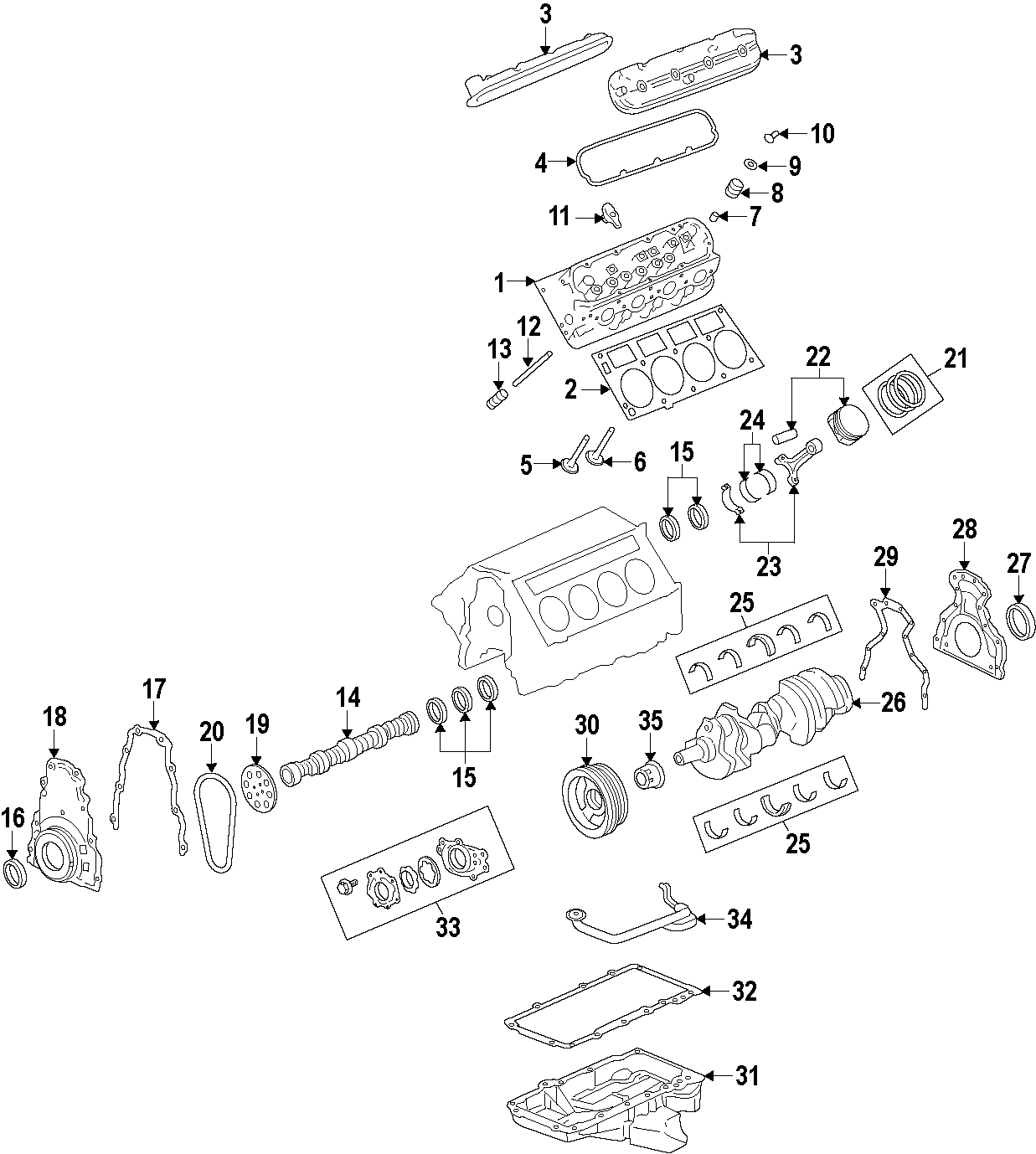 15CAMSHAFT & TIMING. CRANKSHAFT & BEARINGS. CYLINDER HEAD & VALVES. LUBRICATION. MOUNTS. PISTONS. RINGS & BEARINGS.https://images.simplepart.com/images/parts/motor/fullsize/T241020.png