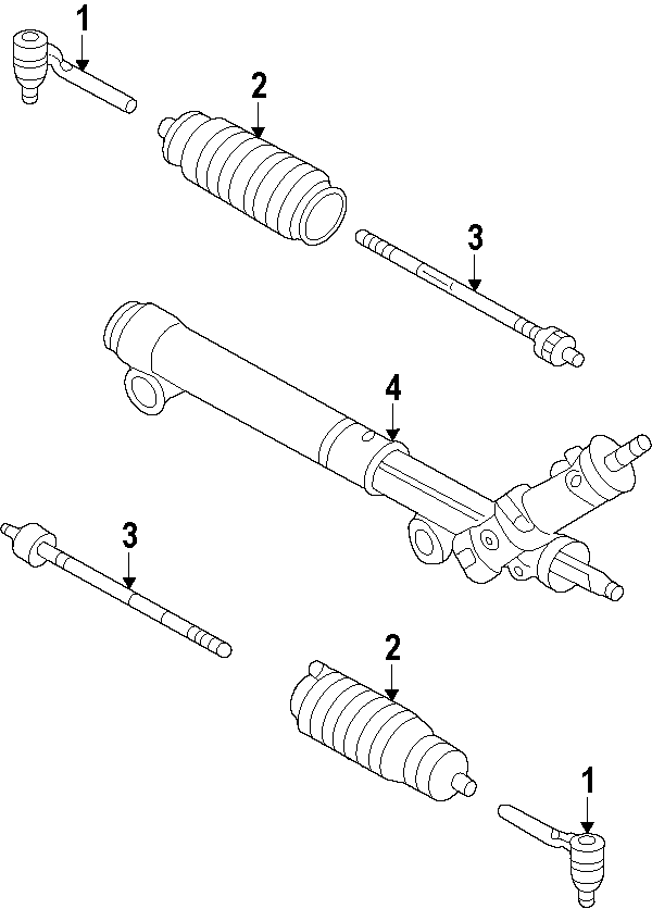 Diagram STEERING GEAR & LINKAGE. for your 2018 Chevrolet Camaro  LS Coupe 