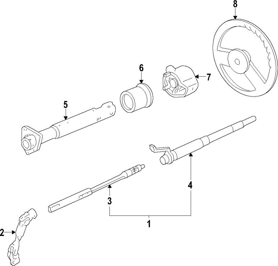 Diagram STEERING WHEEL. for your Chevrolet