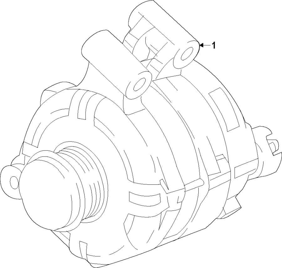 Buick Enclave Alternator. GENERATOR. Battery, Replaced - 13545139 ...