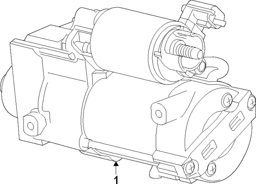 Diagram STARTER. for your 2024 GMC Hummer EV SUV 2 Sport Utility -L - cylinder BATTERY EV (EV/BEV) A/T 