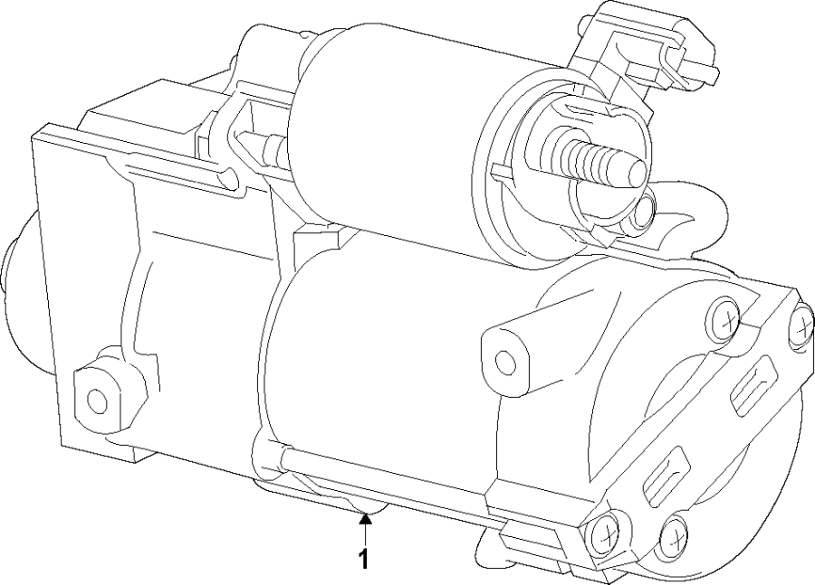 Full size assembly image of Starter. (1/1)