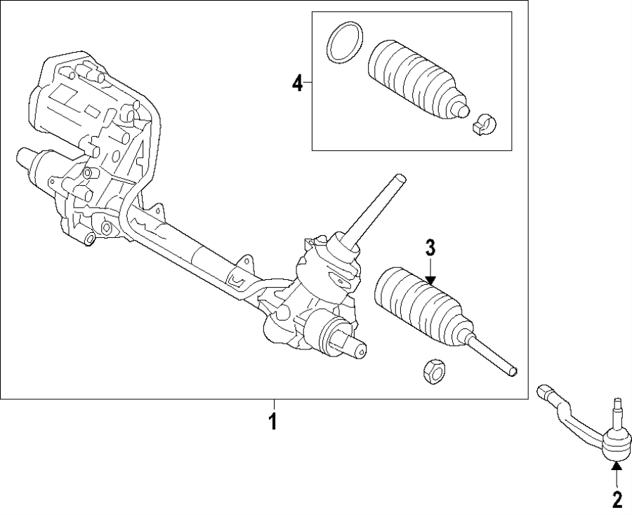 Diagram STEERING GEAR & LINKAGE. for your 2012 Ford F-150 3.7L V6 FLEX A/T RWD STX Extended Cab Pickup Fleetside 