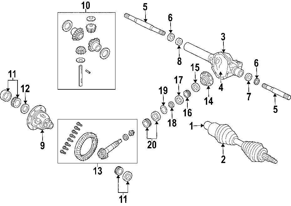 17DRIVE AXLES. AXLE SHAFTS & JOINTS. DIFFERENTIAL. FRONT AXLE. PROPELLER SHAFT.https://images.simplepart.com/images/parts/motor/fullsize/T400050.png