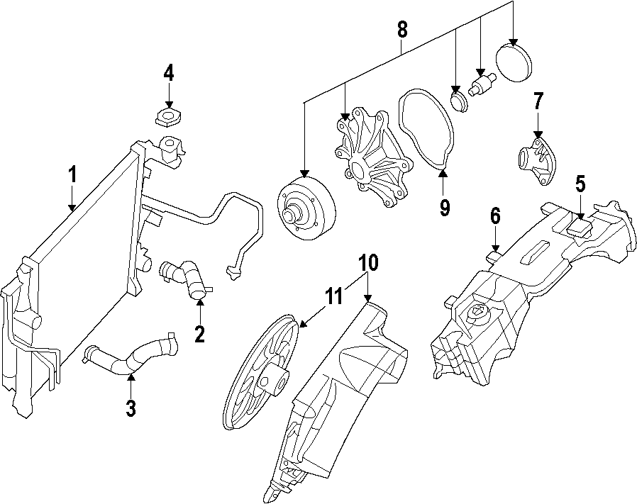 1COOLING SYSTEM. COOLING FAN. RADIATOR. WATER PUMP.https://images.simplepart.com/images/parts/motor/fullsize/T410010.png