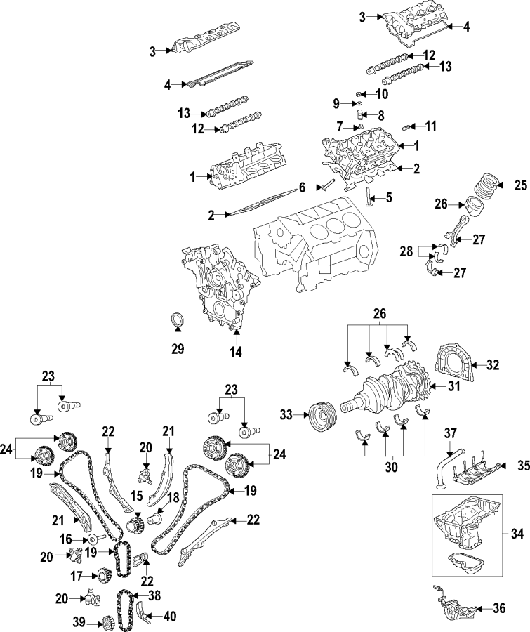 CAMSHAFT & TIMING. CRANKSHAFT & BEARINGS. CYLINDER HEAD & VALVES. LUBRICATION. MOUNTS. PISTONS. RINGS & BEARINGS.https://images.simplepart.com/images/parts/motor/fullsize/T415020.png