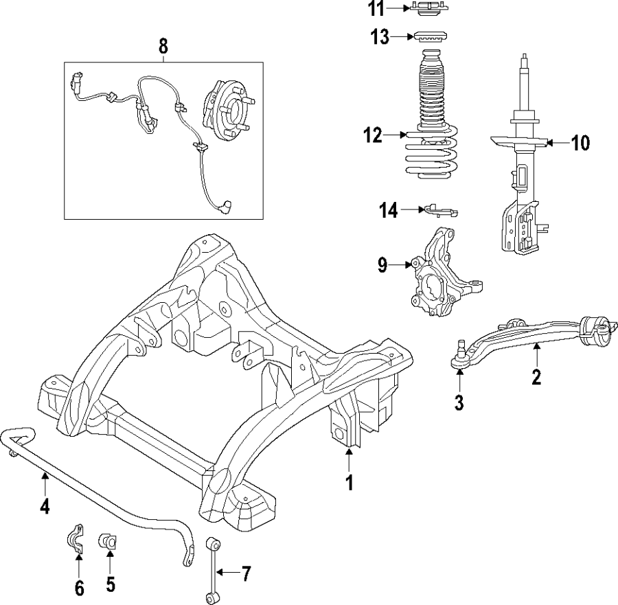 11FRONT SUSPENSION. LOWER CONTROL ARM. RIDE CONTROL. STABILIZER BAR. SUSPENSION COMPONENTS.https://images.simplepart.com/images/parts/motor/fullsize/T415030.png