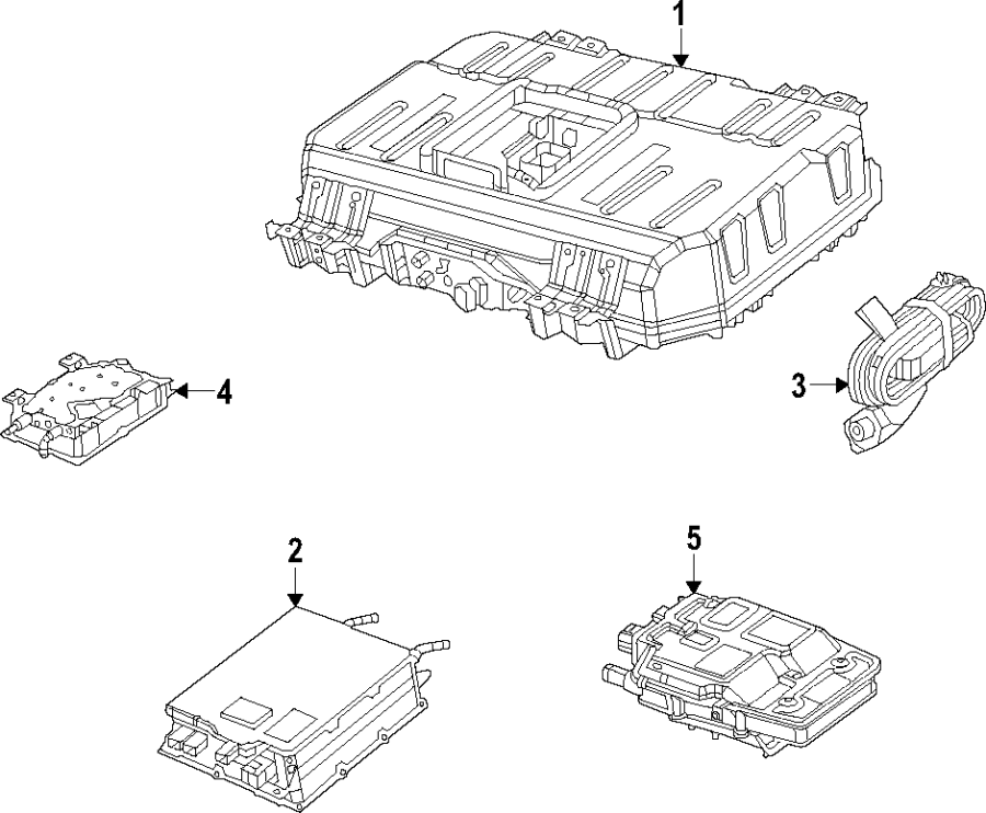 Diagram Hybrid components. Cooling system. for your Chrysler Pacifica  